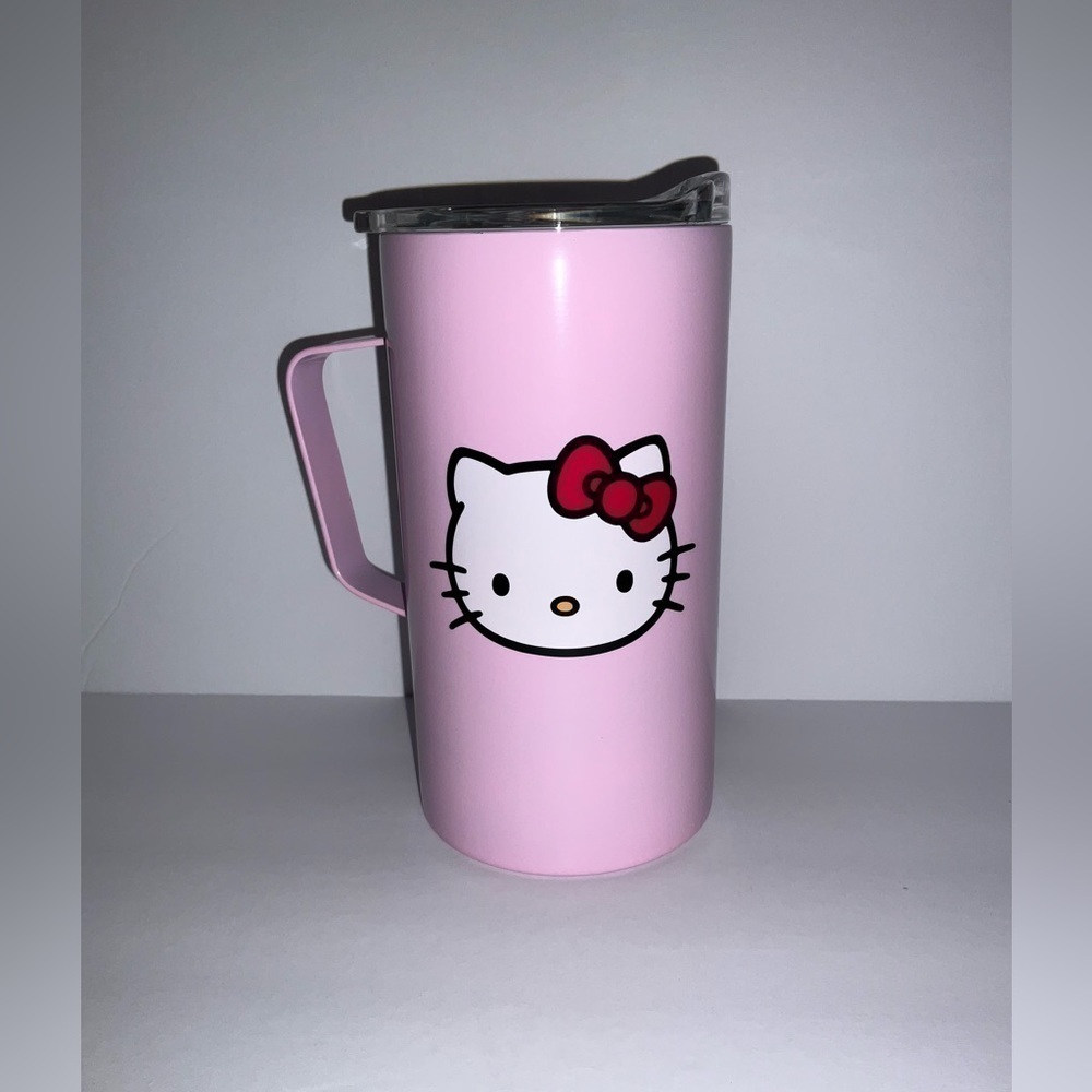 Pink Hello Kitty metal Tumblr with handle - Picture 3 of 8